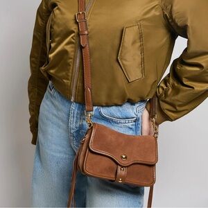 Aimee Kestenberg - Great Escape Mini suede crossbody bag - NWOT - Chestnut